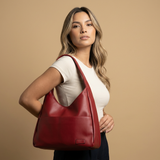 Crossbody Bag with Pebbled Leather Finish
