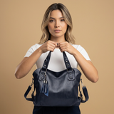 Tote Bag for Women with Studded Leather and Tassel Handbag