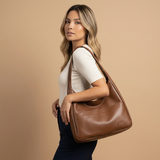 Crossbody Bag with Pebbled Leather Finish