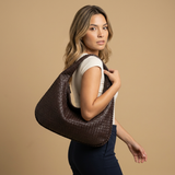 Hobo Bag for Women - Woven Leather Oversized Handbag