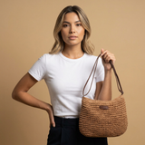 Shoulder Bag Women Woven Straw Crossbody Handbag