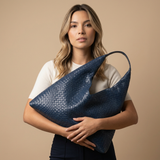 Tote Bag Woven Retro Silhouette