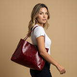 Tote Bag Slouchy Glossy Finish