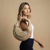 Shoulder Bag with Gold Hardware