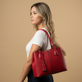 Shoulder Bag Women Pebbled Leather Tote Handbag