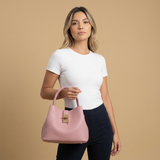 Shoulder Bag Women Leather Tote Gold Hardware
