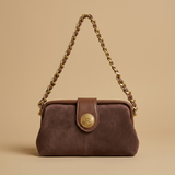 Crossbody Bag with Medallion Clasp