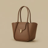 Tote Bag with Bar Clasp