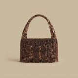 Shoulder Bag with Beaded Fringe
