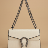 Crossbody Bag with Snake-Embossed Flap