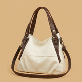 Shoulder Bag with Contrast Stitching