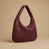 Hobo Bag for Women - Woven Leather Oversized Handbag