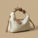 Crossbody Bag with Pleated Handle