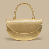Shoulder Bag with Metallic Finish