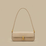 Shoulder Bag with Oblong Clasp