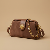 Crossbody Bag with Medallion Clasp