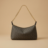 Shoulder Bag with Woven Texture
