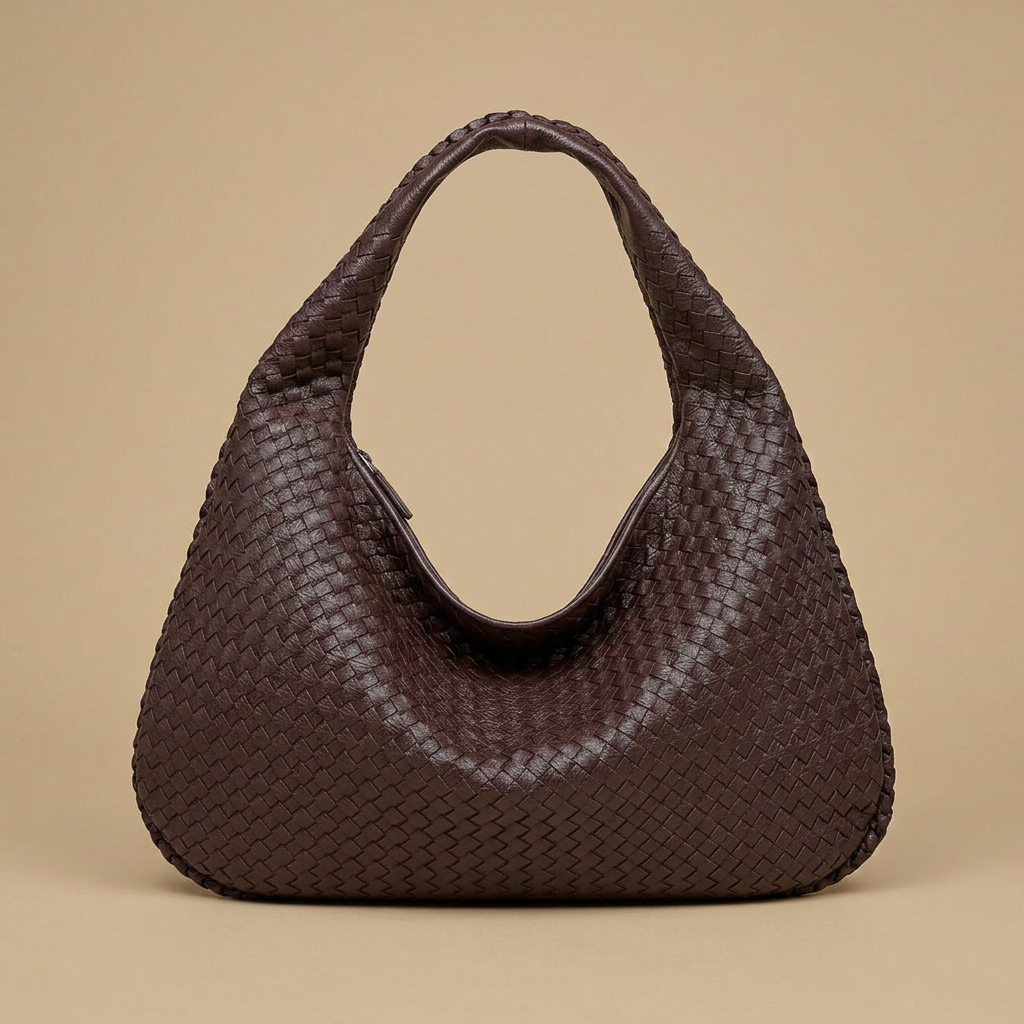 Hobo Bag for Women - Woven Leather Oversized Handbag