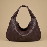 Hobo Bag for Women - Woven Leather Oversized Handbag
