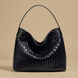 Hobo Bag Woven Suede Texture