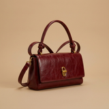 Shoulder Bag with Sculptural Clasp