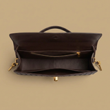 Crossbody Bag Woven Leather Clutch Handbag