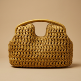 Hobo Bag Woven Straw Design