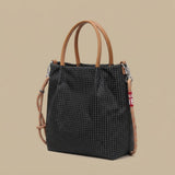 Tote Bag with Plaid Pattern
