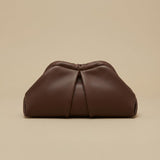 Shoulder Bag with Pleated Front