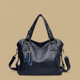 Tote Bag for Women with Studded Leather and Tassel Handbag