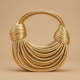 Shoulder Bag with Gold Hardware