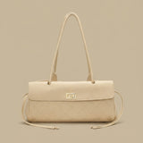 Shoulder Bag with Quilted Stitching