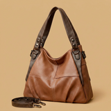 Shoulder Bag with Contrast Stitching