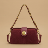 Crossbody Bag with Medallion Clasp