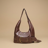 Shoulder Bag with Eyelet Belt