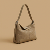 Shoulder Bag with Contrast Base Panel
