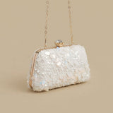 Crossbody Bag with Sequin Finish
