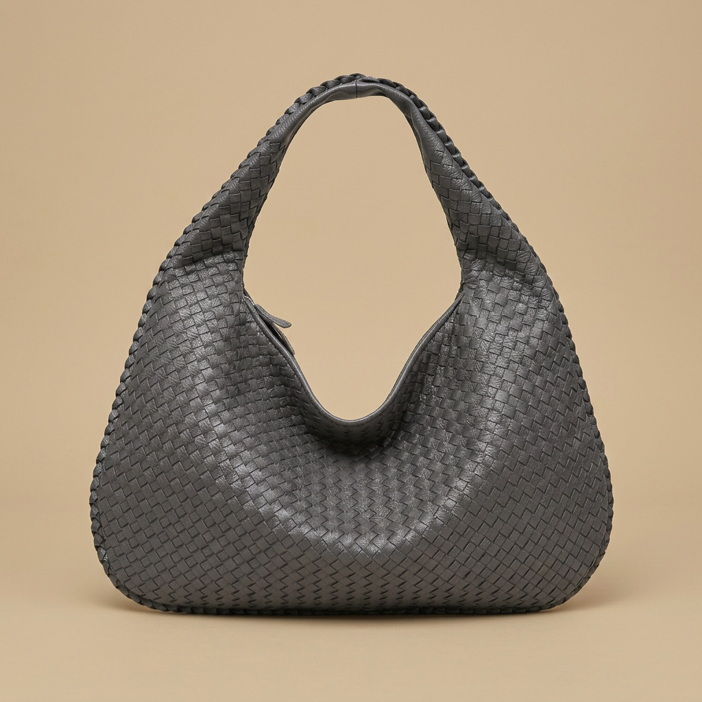 Hobo Bag for Women - Woven Leather Oversized Handbag