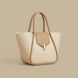 Tote Bag with Bar Clasp