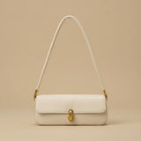 Shoulder Bag with Oblong Clasp