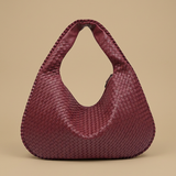 Hobo Bag for Women - Woven Leather Oversized Handbag