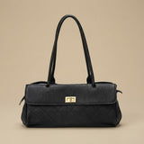 Shoulder Bag with Quilted Stitching