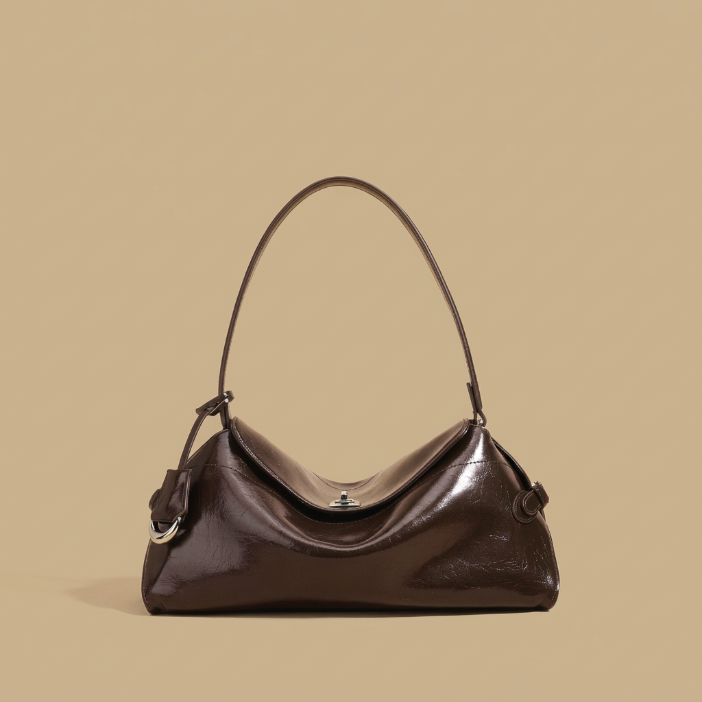 Shoulder Bag with Turn Lock