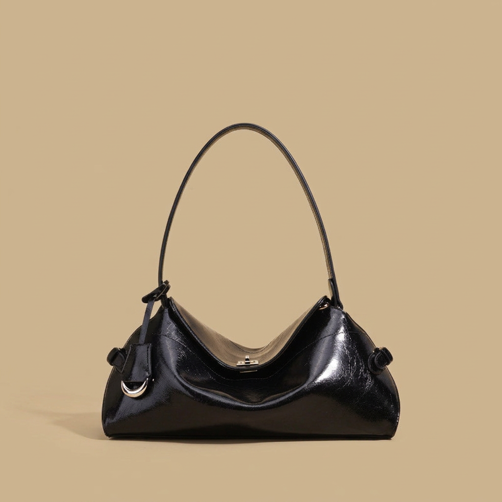 Shoulder Bag with Turn Lock