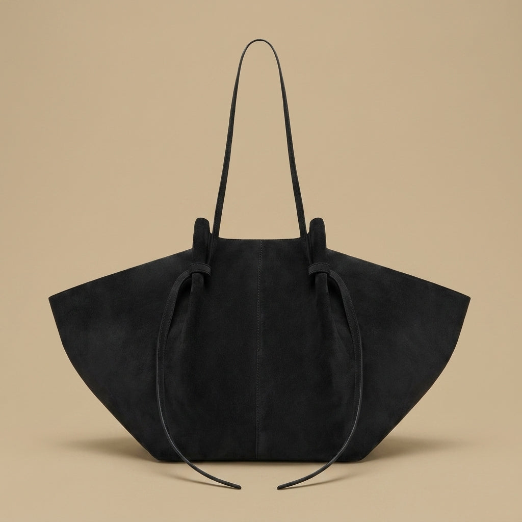 Tote Bag with Tie Detail