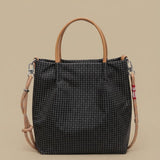 Tote Bag with Plaid Pattern