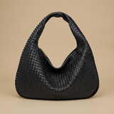 Hobo Bag for Women - Woven Leather Oversized Handbag