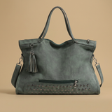 Tote Bag for Women - Large Studded Suede Work Bag