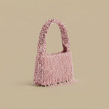 Shoulder Bag with Beaded Fringe