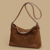 Shoulder Bag with Contrast Base Panel